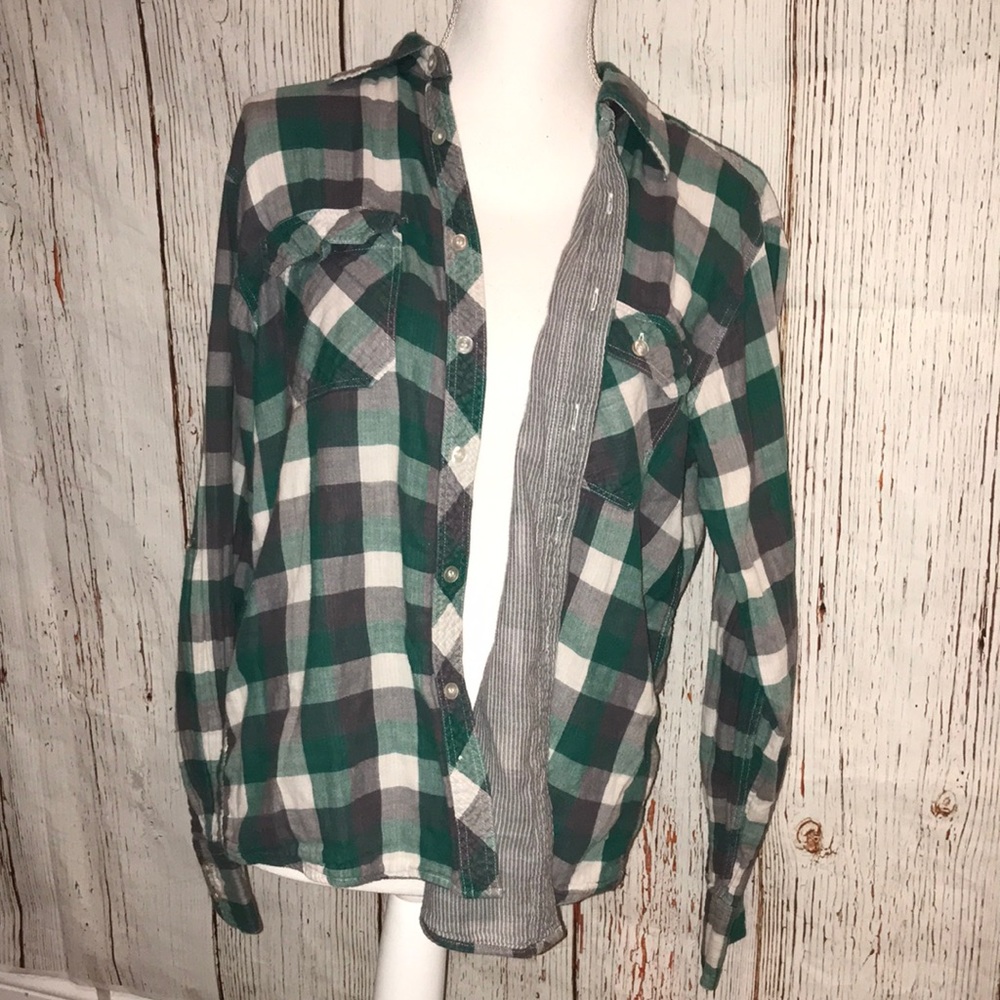 Carbon plaid shirt